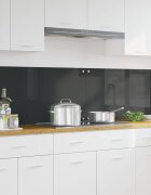 vidaXL Кухненски гръб 2 бр. Тъмен сив 100 x 50 cm закалено стъкло