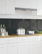 vidaXL Кухненски гръб 2 бр. Тъмен сив 90 x 50 cm закалено стъкло