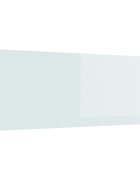 vidaXL Кухненски гръб Бяло 110 x 40 cm закалено стъкло