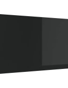 vidaXL Кухненски гръб Черно 110 x 60 cm закалено стъкло