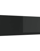 vidaXL Кухненски гръб Черно 120 x 40 cm закалено стъкло