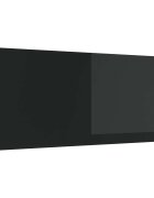 vidaXL Кухненски гръб Черно 120 x 50 cm закалено стъкло