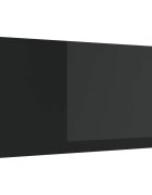 vidaXL Кухненски гръб Черно 120 x 60 cm закалено стъкло