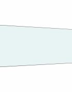 vidaXL Кухненски гръб млечен 100x40 см закалено стъкло