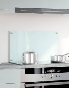 vidaXL Кухненски гръб млечен 70х40 см закалено стъкло