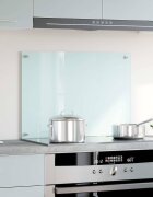 vidaXL Кухненски гръб млечен 70x50 см закалено стъкло