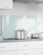 vidaXL Кухненски гръб Мляко 100 x 50 cm закалено стъкло