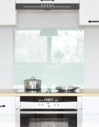 vidaXL Кухненски гръб Мляко 70 x 60 cm закалено стъкло