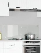 vidaXL Кухненски гръб Прозрачен 120 x 40 cm закалено стъкло