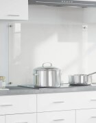 vidaXL Кухненски гръб Прозрачен 90 x 60 cm закалено стъкло