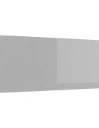 vidaXL Кухненски гръб Светлосиво 110 x 40 cm закалено стъкло