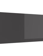 vidaXL Кухненски гръб Тъмен сив 110 x 50 cm закалено стъкло