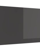 vidaXL Кухненски гръб Тъмен сив 80 x 50 cm закалено стъкло