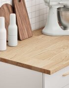 vidaXL Кухненски работен плот 100x635x27 см дъб масив правоъгълна