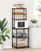 vidaXL Кухненски рафт 5 нива 60 x 40 x 168 см Инженерна дървесина