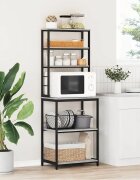 vidaXL Кухненски рафт 5 нива 60 x 40 x 168 см Инженерна дървесина