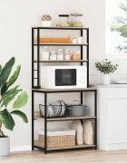 vidaXL Кухненски рафт 5 нива 80 x 40 x 168 см Инженерна дървесина