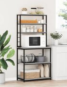 vidaXL Кухненски рафт 5 нива 80 x 40 x 168 см Инженерна дървесина