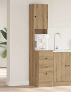 vidaXL Кухненски сървър Дъб 32 x 50 x 180 см