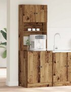 vidaXL Кухненски сървър Старо дърво 60 x 50 x 180 см