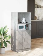 vidaXL Кухненски шкаф бетонно сив 57x415x1315 см инженерно дърво