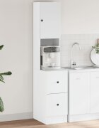 vidaXL Кухненски шкаф бял 35x50x180 см инженерно дърво