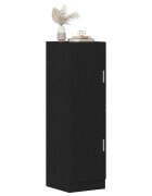 vidaXL Кухненски шкаф черни 38x415x1315 см инженерно дърво