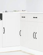 vidaXL Кухненски шкаф "Kalmar" бял инженерно дърво