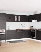 vidaXL Кухненски шкаф Kalmar Черно 80 x 46 x 815 см