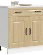 vidaXL Кухненски шкаф "Kalmar" дъб сонома инженерно дърво