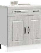 vidaXL Кухненски шкаф "Kalmar" сив сонома инженерно дърво