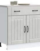 vidaXL Кухненски шкаф Lucca бетонно сив инженерно дърво