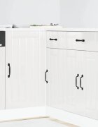 vidaXL Кухненски шкаф "Lucca" с висок гланц бяло инженерно дърво