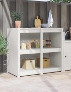 vidaXL Кухненски шкаф MEPPEL Топло бяло 106 x 55 x 92 cm