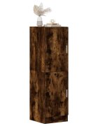 vidaXL Кухненски шкаф опушен дъб 38x415x1315 см инженерно дърво