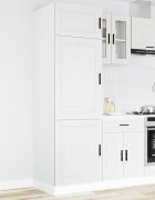 vidaXL Кухненски шкаф Porto бял инженерно дърво