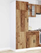 vidaXL Кухненски шкаф Porto старо дърво инженерно дърво