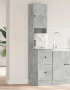 vidaXL Кухненски шкаф Сив 35 x 50 x 180 см Инженерна дървесина