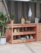 vidaXL Кухненски шкаф за открито MEPPEL 106x55x64 см дугласко дърво масив