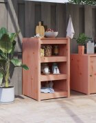 vidaXL Кухненски шкаф за открито MEPPEL 55x55x92 см дугласко дърво масив