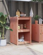 vidaXL Кухненски шкаф за открито MEPPEL 55x55x92 см дугласко дърво масив