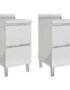 vidaXL Кухненски шкафове с 2 чекмеджета 2 бр. 50x60x96 см