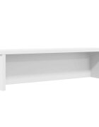 vidaXL Кухненски стелаж с възможност за подреждане в бяло 60x15x16 cm