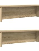 vidaXL Кухненски стелажи подреждащи се 2 бр дъб сонома 50x15x16 см