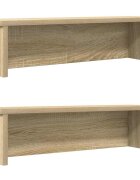 vidaXL Кухненски стелажи подреждащи се 2 бр дъб сонома 60x15x16 см