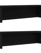 vidaXL Кухненски стелажи за подреждане 2 бр черни 60x15x16 см