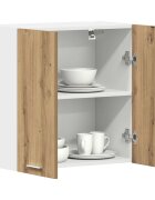 vidaXL Кухненски стенен шкаф "Lyon" дъб Artisan 60x31x60 см инженерно дърво