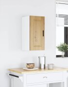 vidaXL Кухненски стенен шкаф Porto дъб артизан инженерно дърво
