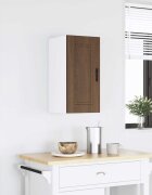 vidaXL Кухненски стенен шкаф Porto кафяв дъб инженерно дърво