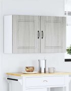 vidaXL Кухненски стенни шкафове 2 бр. Kalmar сиви инженерно дърво сонома